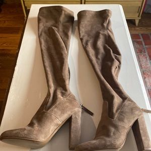 Steve Madden suede over the knee pull on boots size 6.5